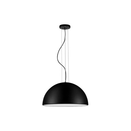 Duża lampa wisząca w kształcie półkuli Bonne 60cm czarna
