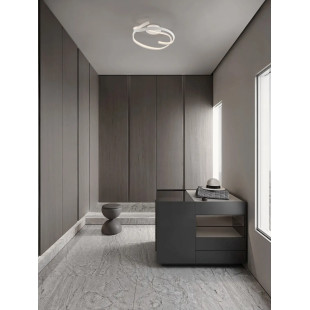 Plafon nowoczesny ze ściemniaczem Massa 60cm LED 2700-4000K biały