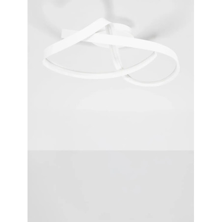 Plafon nowoczesny ze ściemniaczem Massa 60cm LED 2700-4000K biały