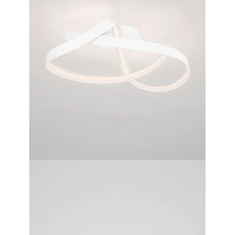 Plafon nowoczesny ze ściemniaczem Massa 60cm LED 2700-4000K biały