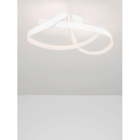 Plafon nowoczesny ze ściemniaczem Massa 60cm LED 2700-4000K biały
