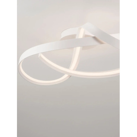 Plafon nowoczesny ze ściemniaczem Massa 60cm LED 2700-4000K biały