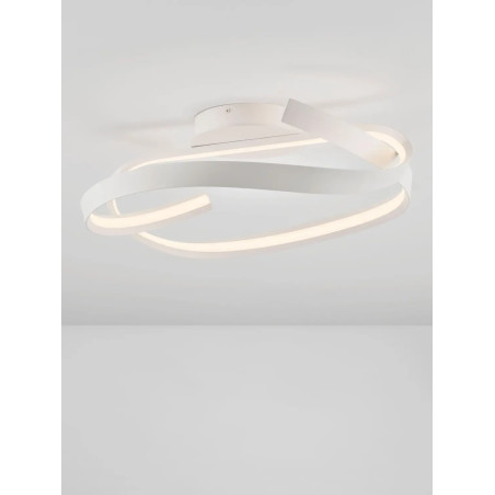 Plafon nowoczesny ze ściemniaczem Massa 60cm LED 2700-4000K biały