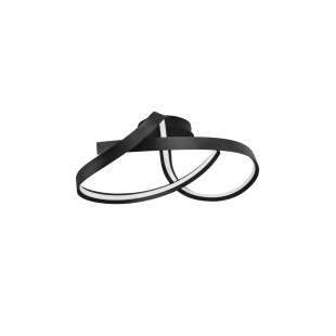 Plafon nowoczesny ze ściemniaczem Massa 60cm LED 2700-4000K czarny