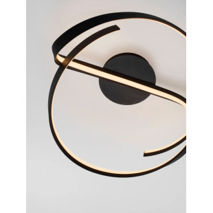 Plafon nowoczesny ze ściemniaczem Massa 60cm LED 2700-4000K czarny