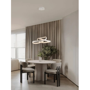 Lampa wisząca nowoczesna ze ściemniaczem Massa 60cm LED 2700-4000K biała
