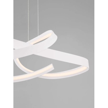 Lampa wisząca nowoczesna ze ściemniaczem Massa 60cm LED 2700-4000K biała