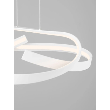 Lampa wisząca nowoczesna ze ściemniaczem Massa 60cm LED 2700-4000K biała