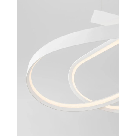 Lampa wisząca nowoczesna ze ściemniaczem Massa 60cm LED 2700-4000K biała