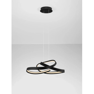 Lampa wisząca nowoczesna ze ściemniaczem Massa 60cm LED 2700-4000K czarna