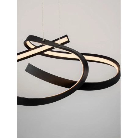 Lampa wisząca nowoczesna ze ściemniaczem Massa 60cm LED 2700-4000K czarna