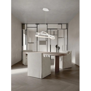 Lampa wisząca nowoczesna ze ściemniaczem Massa 110cm LED 2700-4000K biała