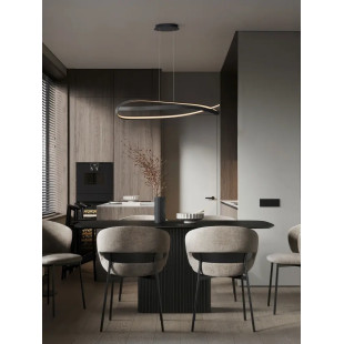 Lampa wisząca nowoczesna ze ściemniaczem Massa 110cm LED 2700-4000K czarna