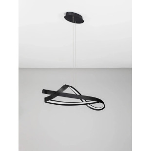 Lampa wisząca nowoczesna ze ściemniaczem Massa 110cm LED 2700-4000K czarna
