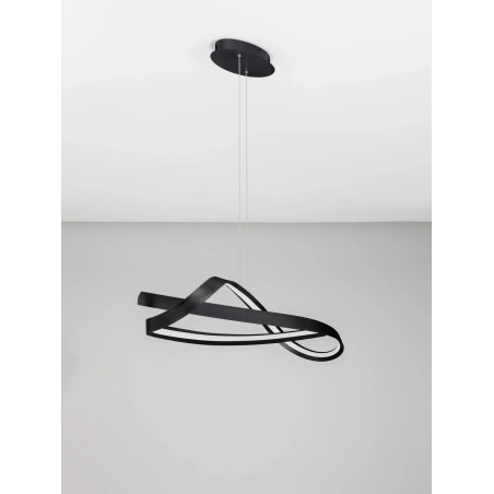 Lampa wisząca nowoczesna ze ściemniaczem Massa 110cm LED 2700-4000K czarna