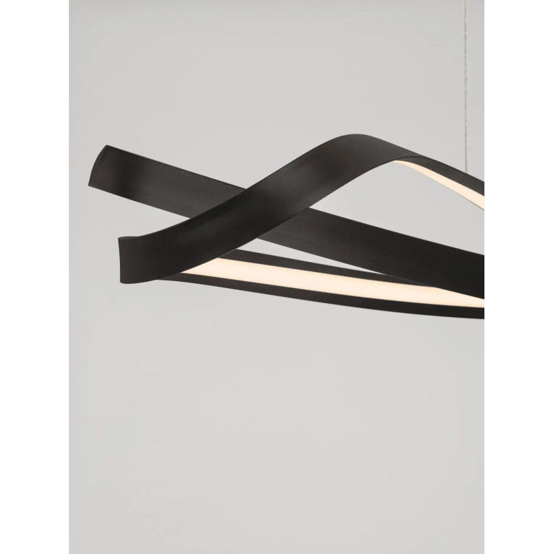 Lampa wisząca nowoczesna ze ściemniaczem Massa 110cm LED 2700-4000K czarna
