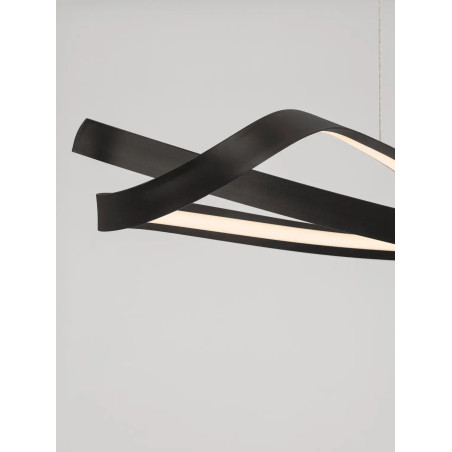 Lampa wisząca nowoczesna ze ściemniaczem Massa 110cm LED 2700-4000K czarna