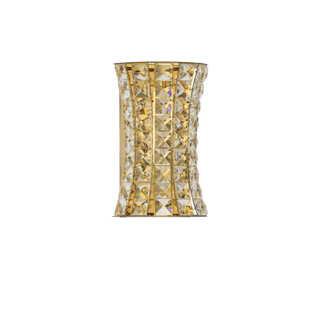Kinkiet kryształowy Esaro H28cm LED 3500K platynowe złoto / przeźroczysty