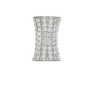 Kinkiet kryształowy Esaro H28cm LED 3500K chrom / przeźroczysty