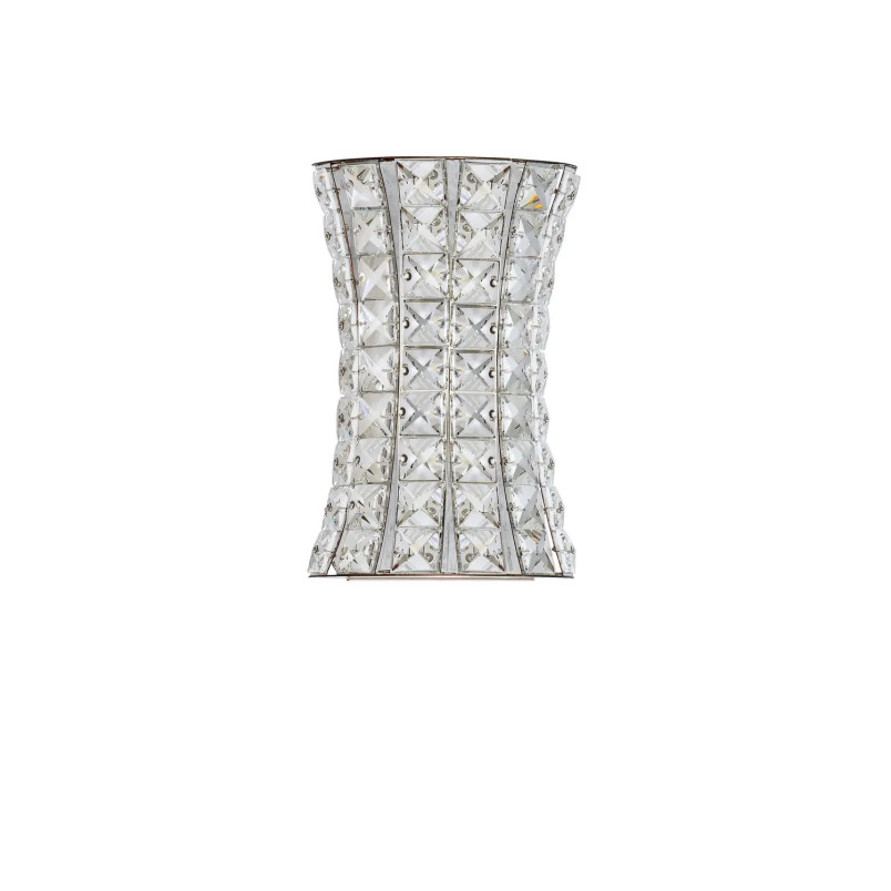 Kinkiet kryształowy Esaro H28cm LED 3500K chrom / przeźroczysty