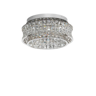 Plafon kryształowy - glamour Esaro 50cm LED 3500K chrom / przeźroczysty