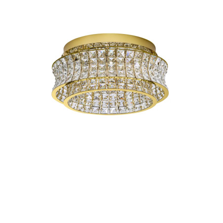 Plafon kryształowy - glamour Esaro 50cm LED 3500K platynowe złoto / przeźroczysty