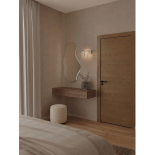 Kinkiet kryształowy Esaro H20cm LED 3500K chrom / przeźroczysty