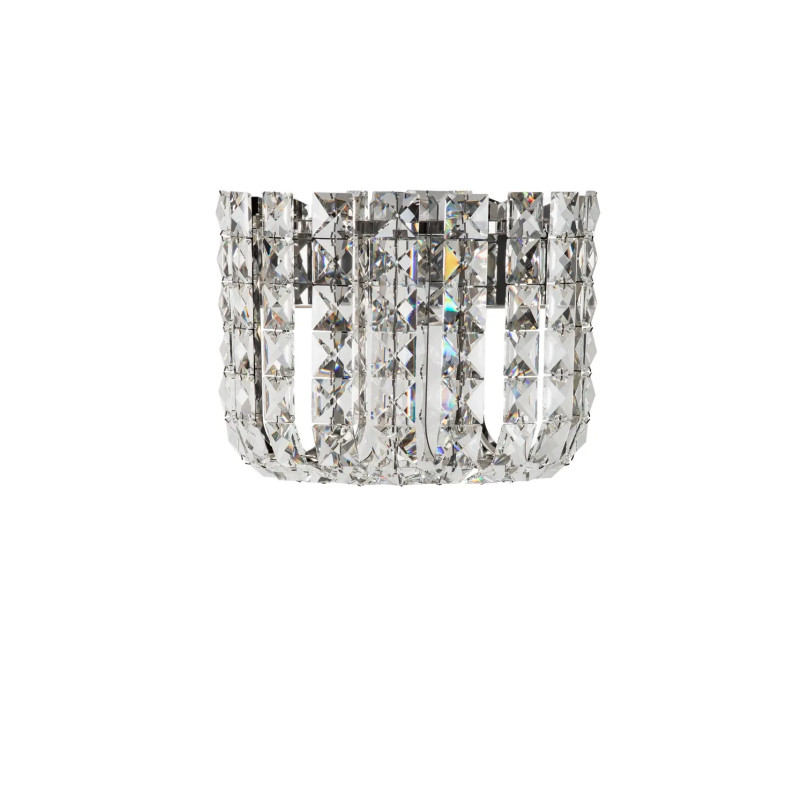Kinkiet kryształowy Esaro H20cm LED 3500K chrom / przeźroczysty