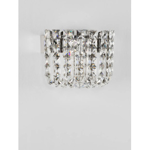 Kinkiet kryształowy Esaro H20cm LED 3500K chrom / przeźroczysty
