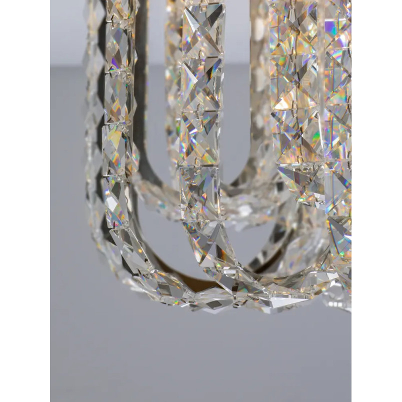 Plafon kryształowy - glamour Esaro II 50cm LED 3500K chrom / przeźroczysty