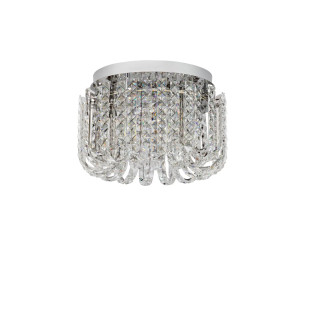 Plafon kryształowy - glamour Esaro II 50cm LED 3500K chrom / przeźroczysty