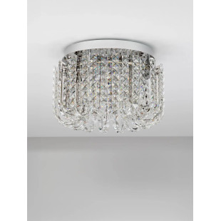 Plafon kryształowy - glamour Esaro II 50cm LED 3500K chrom / przeźroczysty
