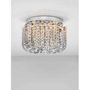 Plafon kryształowy - glamour Esaro II 50cm LED 3500K chrom / przeźroczysty