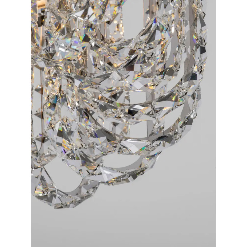 Plafon kryształowy - glamour Esaro II 50cm LED 3500K chrom / przeźroczysty