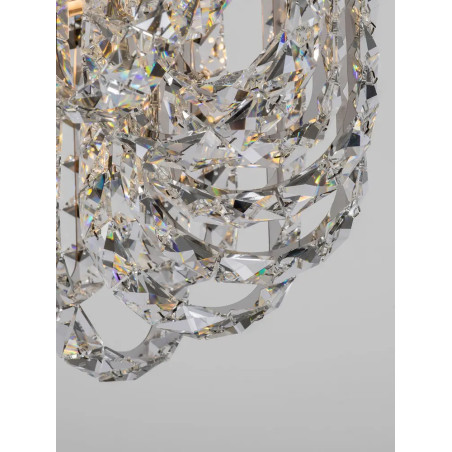 Plafon kryształowy - glamour Esaro II 50cm LED 3500K chrom / przeźroczysty