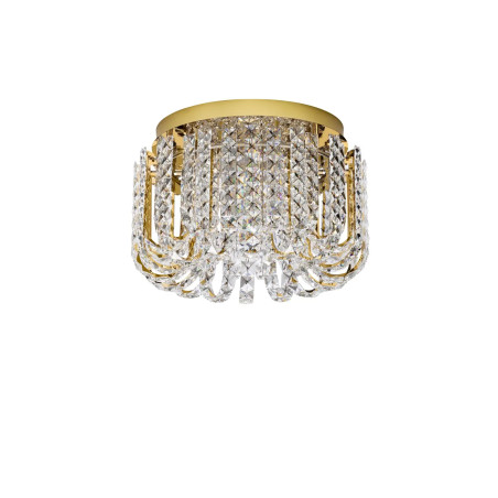 Plafon kryształowy - glamour Esaro II 50cm LED 3500K platynowe złoto / przeźroczysty