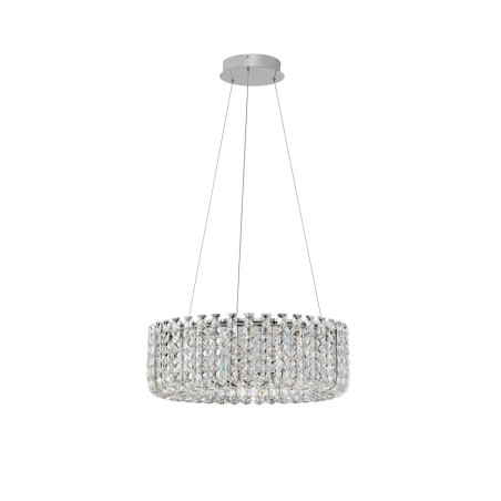 Lampa wisząca kryształowa - okrągła Esaro II 60cm LED 3500K chrom / przeźroczysty