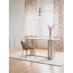 Lampa wisząca ceramiczna ze szklanym kloszem Polly III 18cm opal / żółty / niebieski / różowy