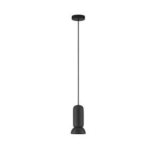 Lampa wisząca ceramiczna Arlo 11cm czarna