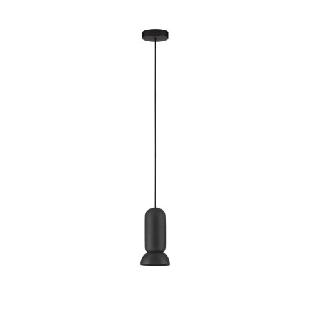Lampa wisząca ceramiczna Arlo 11cm czarna