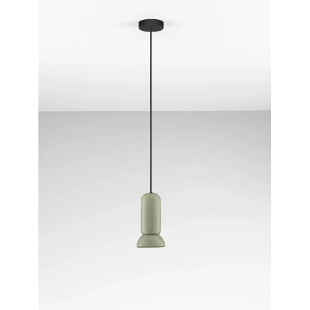 Lampa wisząca ceramiczna Arlo 11cm zielony