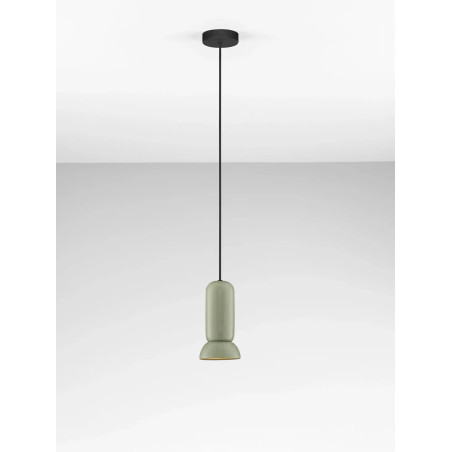 Lampa wisząca ceramiczna Arlo 11cm zielony