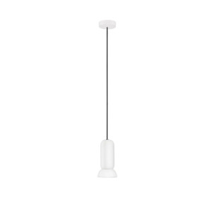 Lampa wisząca ceramiczna Arlo 11cm kamienny biały