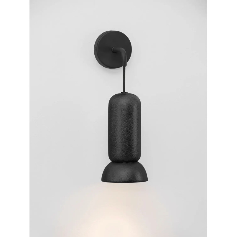 Kinkiet wiszący ceramiczny Arlo czarny