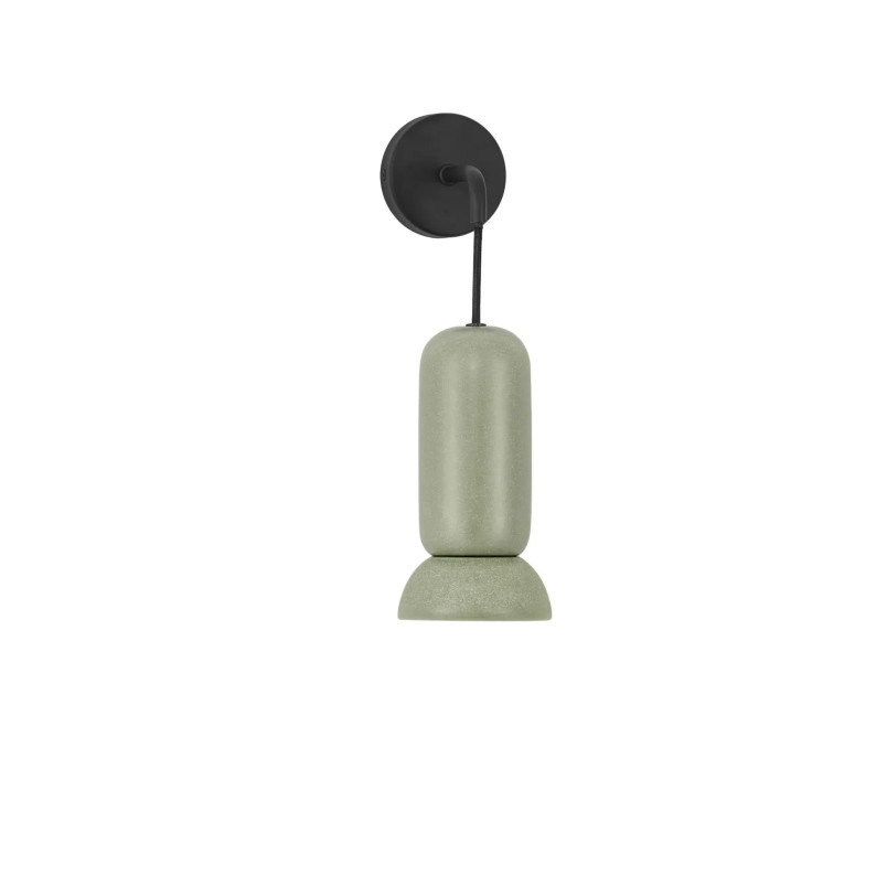 Kinkiet wiszący ceramiczny Arlo zielony