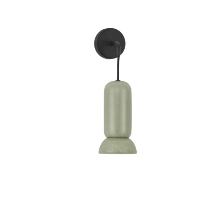 Kinkiet wiszący ceramiczny Arlo zielony