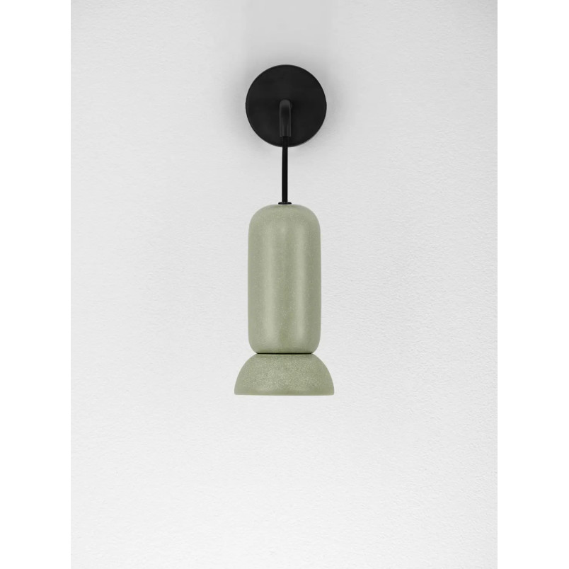 Kinkiet wiszący ceramiczny Arlo zielony