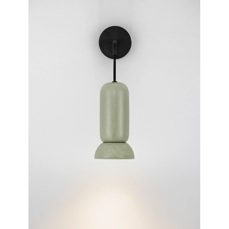 Kinkiet wiszący ceramiczny Arlo zielony