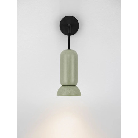 Kinkiet wiszący ceramiczny Arlo zielony