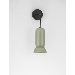 Kinkiet wiszący ceramiczny Arlo zielony